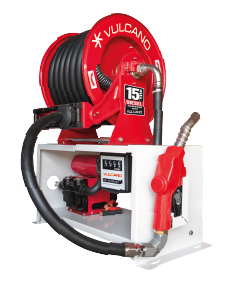 SURTIDOR DIESEL 220VCC CON FILTRO, CAUDALÍMETRO, Y ENROLLADOR DE MANGUERA