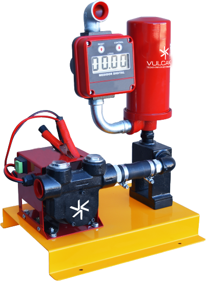 ELECTROBOMBA 12V PARA DIESEL CON BASE, FILTRO Y CUENTA LITROS
